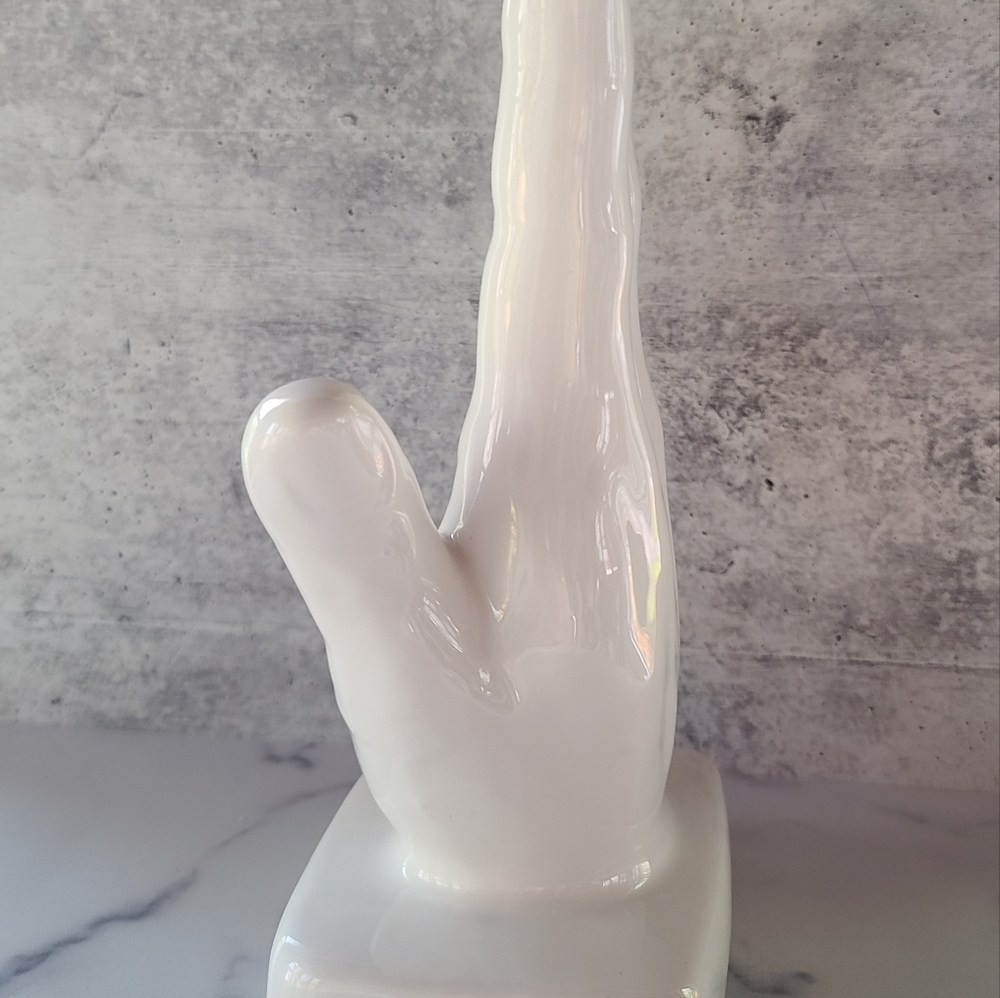 Ceramic White Hand Decor - Picture 3 of 11